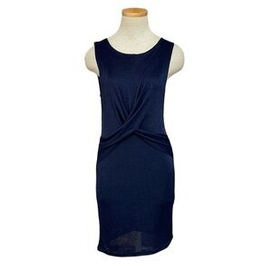 MINKPINK Dress Women's Small Blue Twist Sleeveless Bodycon Midi